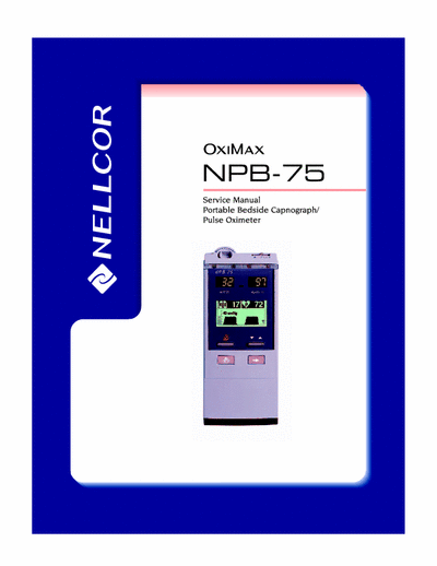 NELLCOR NPB 75 Service Manual